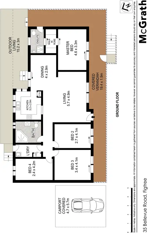 Floorplan of Homely house listing, 35 Bellevue Road, Figtree NSW 2525