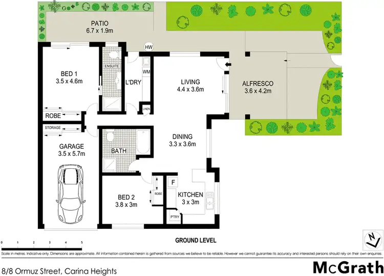 Floorplan of Homely townhouse listing, 8/8 Ormuz Street, Carina Heights QLD 4152