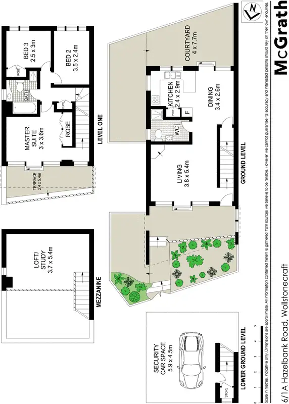 Floorplan of Homely apartment listing, 6/1A Hazelbank Road, Wollstonecraft NSW 2065
