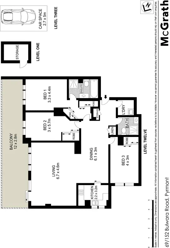 Floorplan of Homely apartment listing, 69/152 Bulwara Road, Pyrmont NSW 2009
