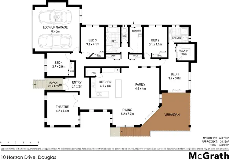 Floorplan of Homely house listing, 10 Horizon Drive, Douglas QLD 4814