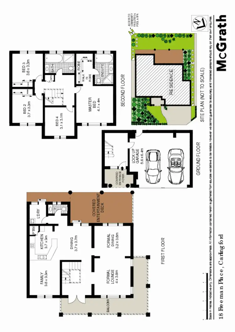 Floorplan of Homely house listing, 18 Freeman Place, Carlingford NSW 2118