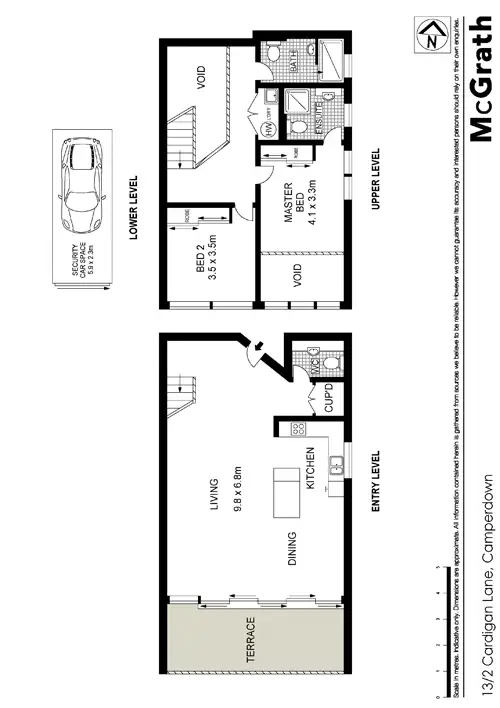 Floorplan of Homely apartment listing, 13/2 Cardigan Lane, Camperdown NSW 2050