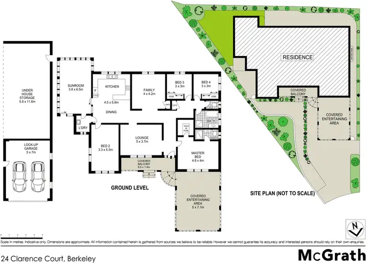 Floorplan of Homely house listing, 24 Clarence Court, Berkeley NSW 2506