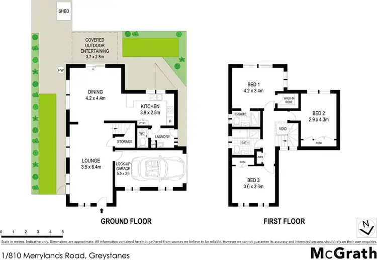 Floorplan of Homely townhouse listing, 1/810 Merrylands Road, Greystanes NSW 2145