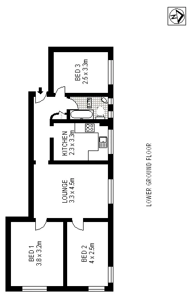 Floorplan of Homely apartment listing, 1/6 Ormond Street, Bondi Beach NSW 2026