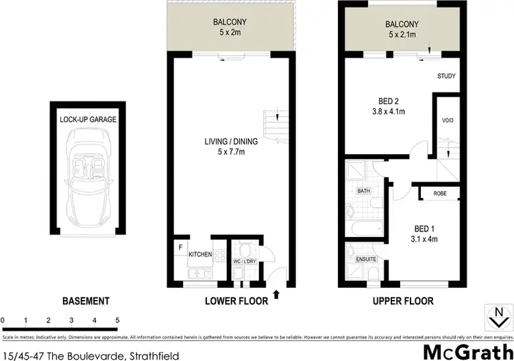 Floorplan of Homely apartment listing, 15/45 The Boulevarde, Strathfield NSW 2135
