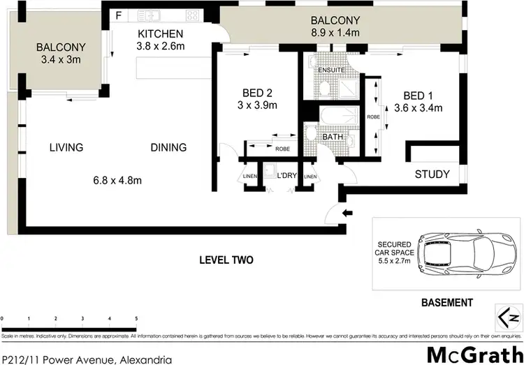 Floorplan of Homely apartment listing, P212/11 Power Avenue, Alexandria NSW 2015