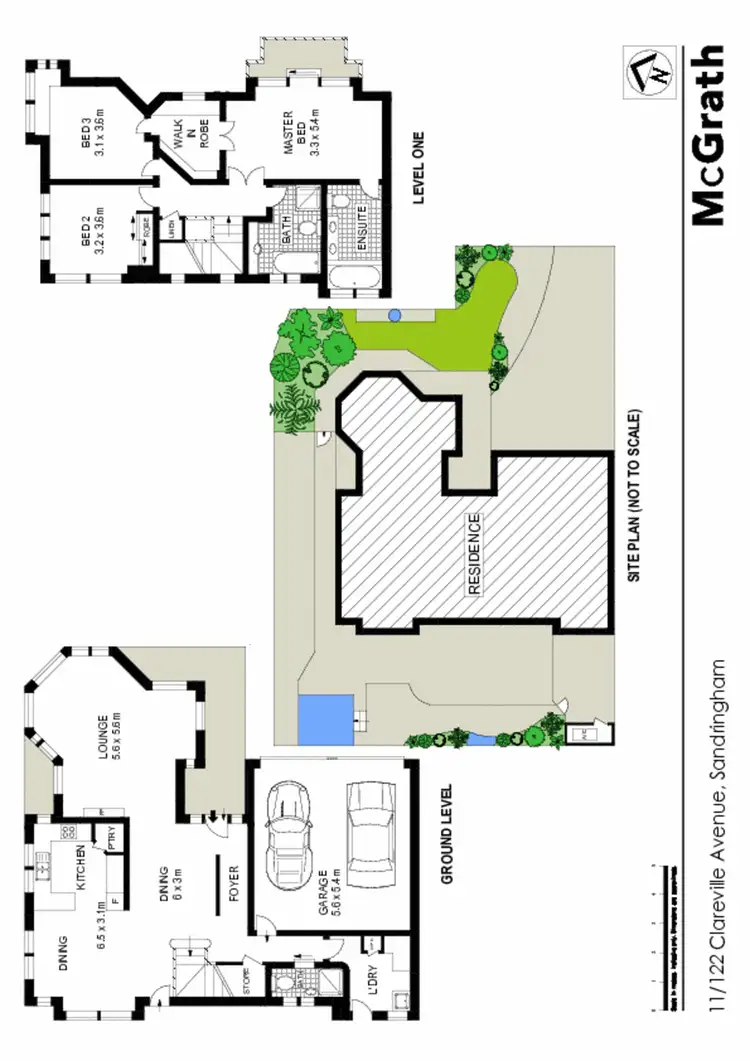Floorplan of Homely townhouse listing, 11/122 Clareville Avenue, Sandringham NSW 2219