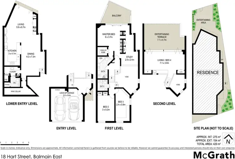 Floorplan of Homely house listing, 18 Hart Street, Balmain East NSW 2041