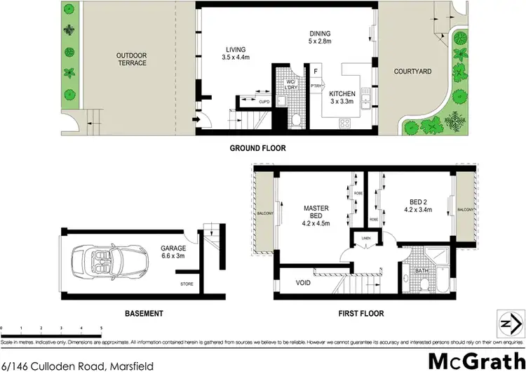 Floorplan of Homely townhouse listing, 6/146 Culloden Road, Marsfield NSW 2122
