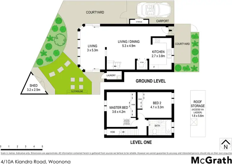 Floorplan of Homely townhouse listing, 4/10A Kiandra Road, Woonona NSW 2517
