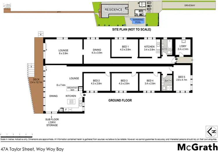 Floorplan of Homely house listing, 47A Taylor Street, Woy Woy Bay NSW 2256
