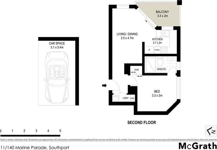 Floorplan of Homely apartment listing, 11/140 Marine Parade, Southport QLD 4215