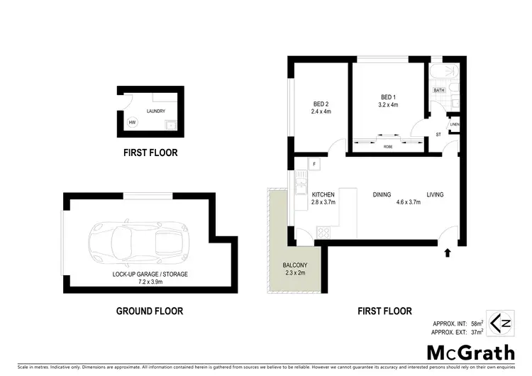 Floorplan of Homely apartment listing, 7/1 Mercury Street, Wollongong NSW 2500