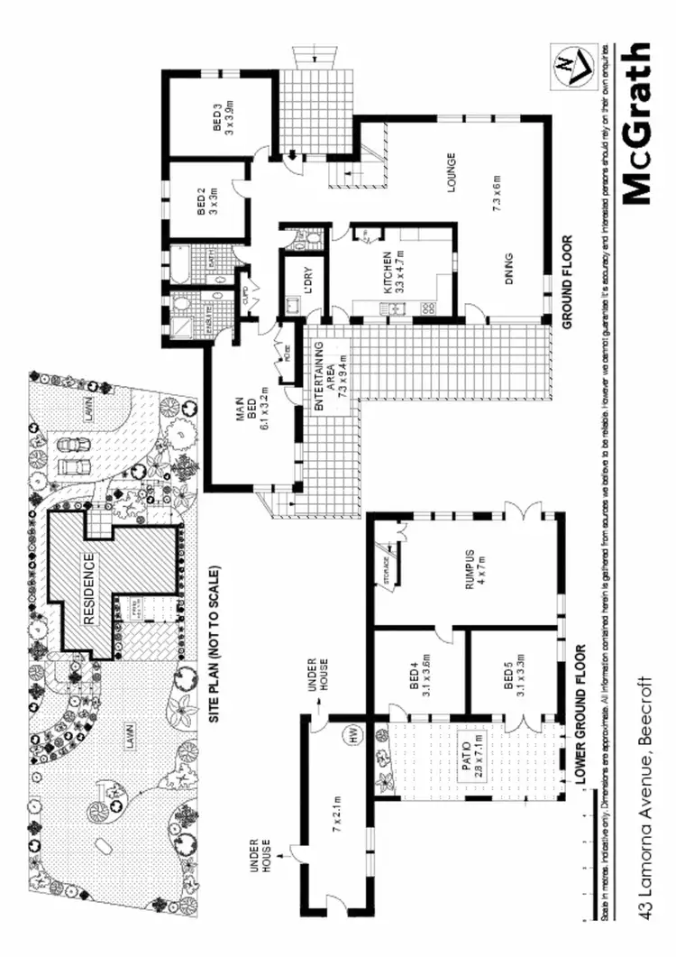 Floorplan of Homely house listing, 43 Lamorna Avenue, Beecroft NSW 2119