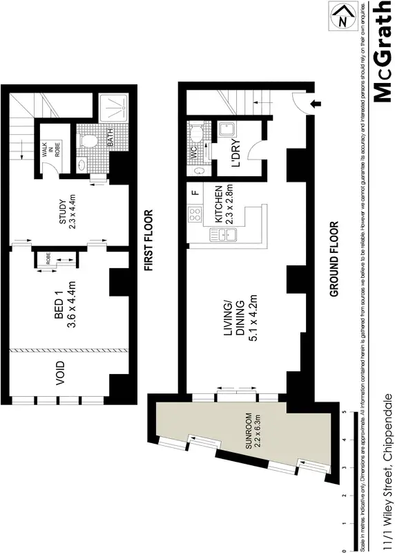 Floorplan of Homely apartment listing, 11/1 Wiley Street, Chippendale NSW 2008