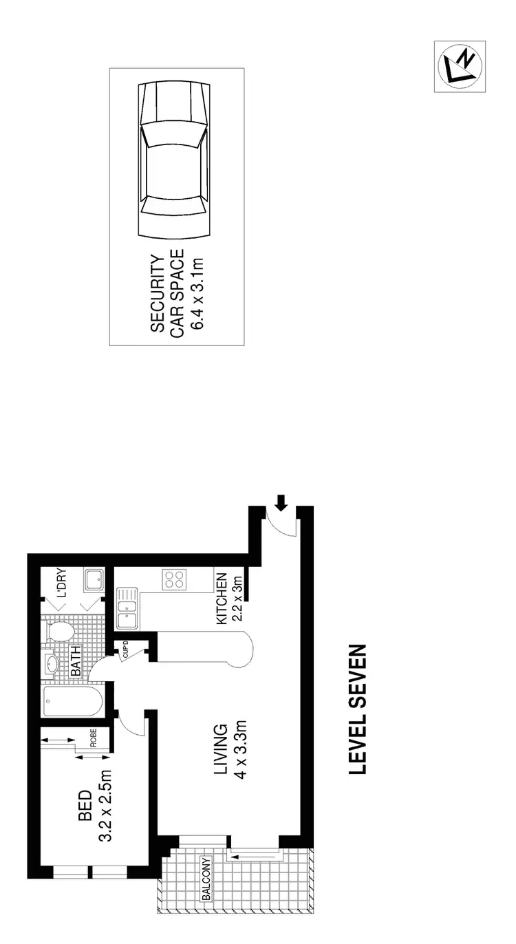 Floorplan of Homely apartment listing, 54/558 Jones Street, Ultimo NSW 2007