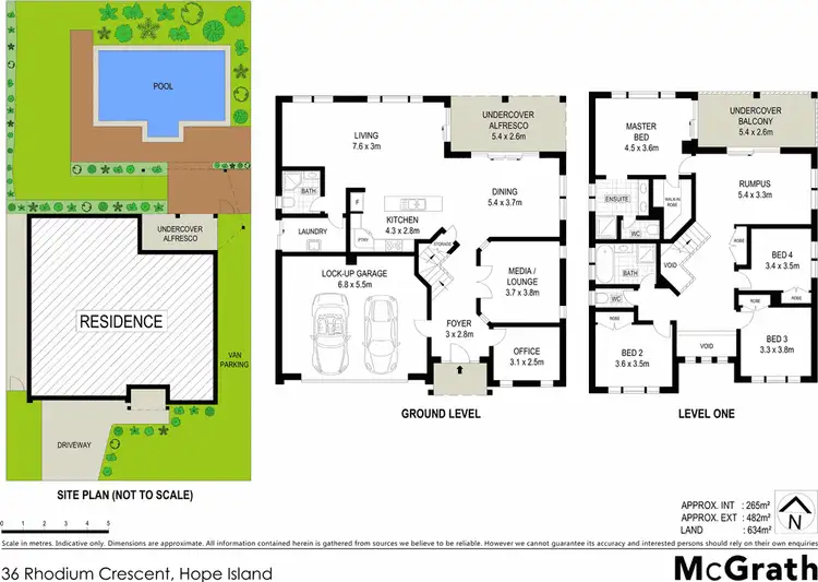 Floorplan of Homely house listing, 36 Rhodium Crescent, Hope Island QLD 4212