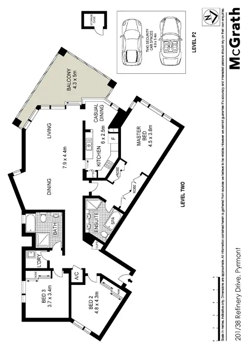 Floorplan of Homely apartment listing, 201/38 Refinery Drive, Pyrmont NSW 2009