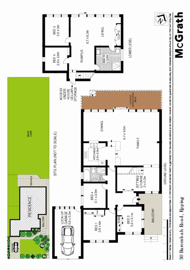 Floorplan of Homely house listing, 30 Barombah Road, Epping NSW 2121