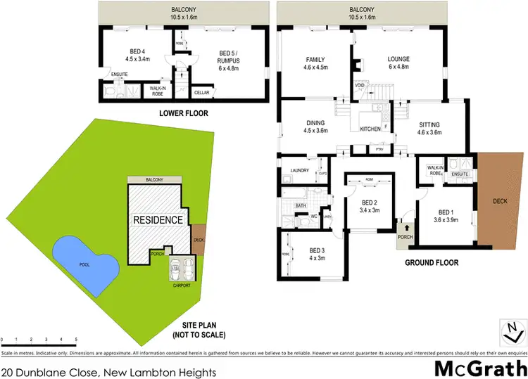 Floorplan of Homely house listing, 20 Dunblane Close, New Lambton Heights NSW 2305