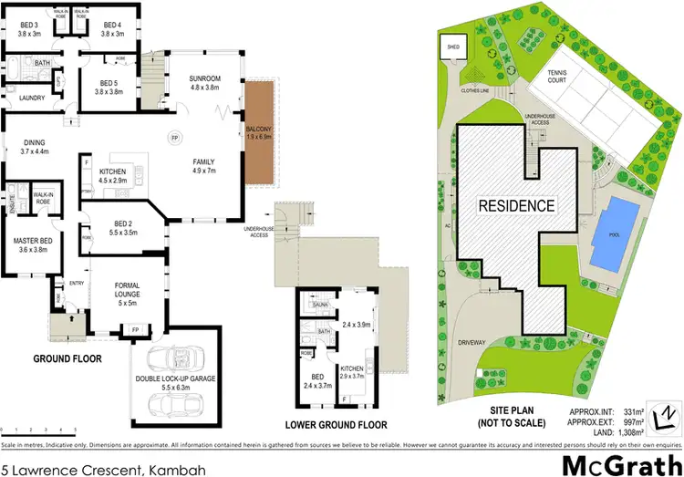 Floorplan of Homely house listing, 5 Lawrence Crescent, Kambah ACT 2902