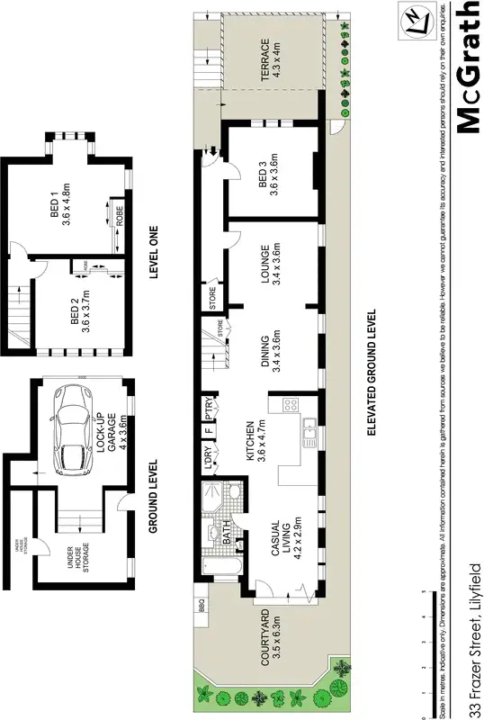 Floorplan of Homely house listing, 33 Frazer Street, Lilyfield NSW 2040