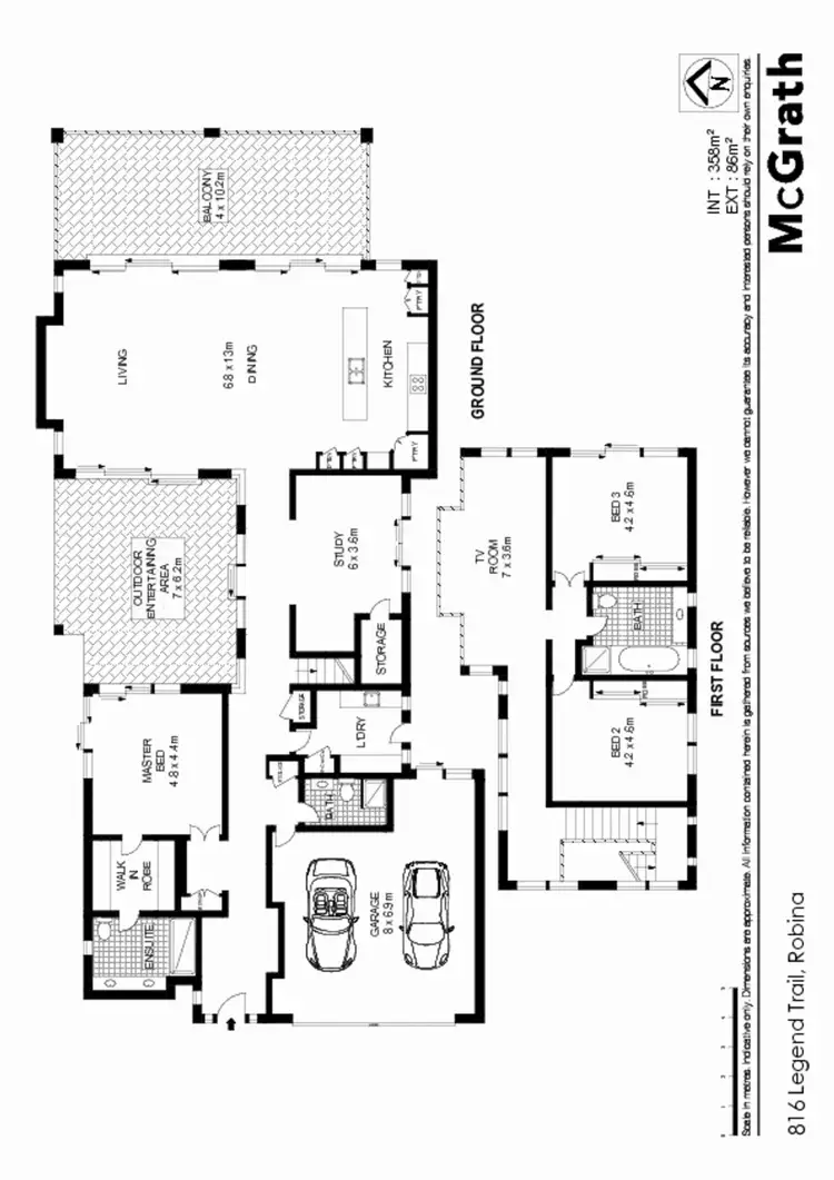 Floorplan of Homely house listing, 816 Legend Trail, Robina QLD 4226
