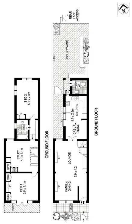 Floorplan of Homely house listing, 152 Ebley Street, Bondi Junction NSW 2022