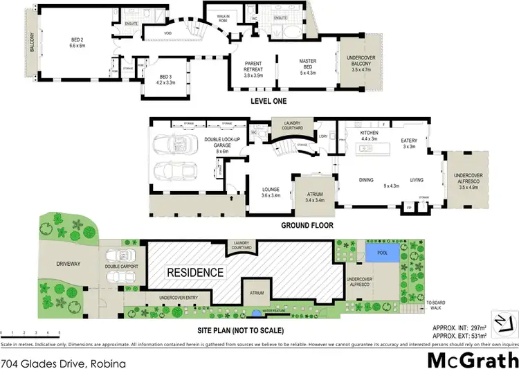 Floorplan of Homely house listing, 704 Glades Drive, Robina QLD 4226