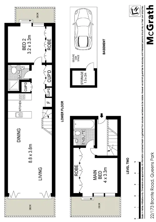 Floorplan of Homely apartment listing, 22/173 Bronte Road, Queens Park NSW 2022