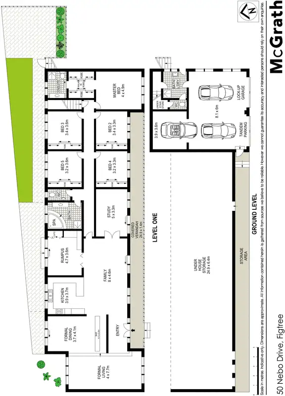 Floorplan of Homely house listing, 50 Nebo Drive, Figtree NSW 2525
