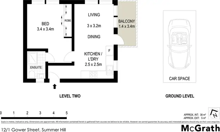 Floorplan of Homely apartment listing, 12/1 Gower Street, Summer Hill NSW 2130