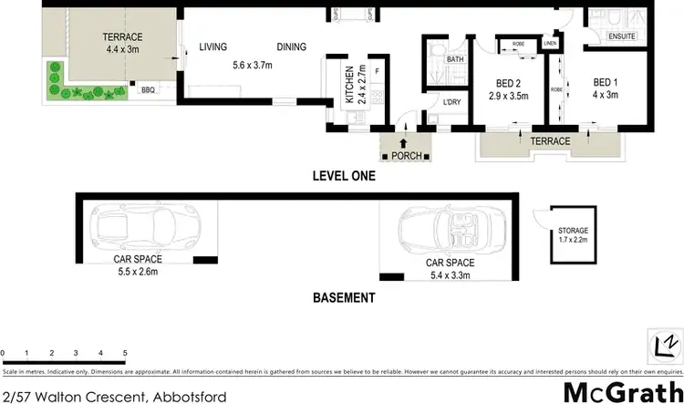 Floorplan of Homely apartment listing, 2/57 Walton Crescent, Abbotsford NSW 2046