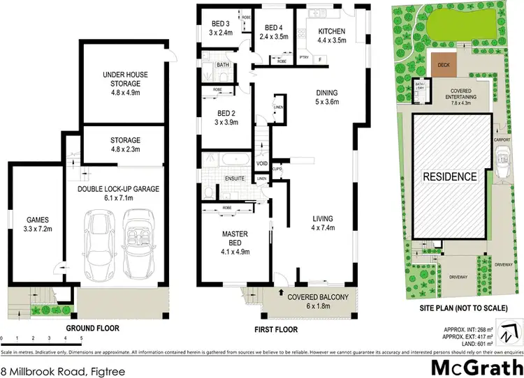 Floorplan of Homely house listing, 8 Millbrook Road, Figtree NSW 2525