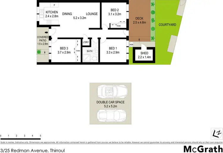 Floorplan of Homely villa listing, 3/25 Redman Avenue, Thirroul NSW 2515