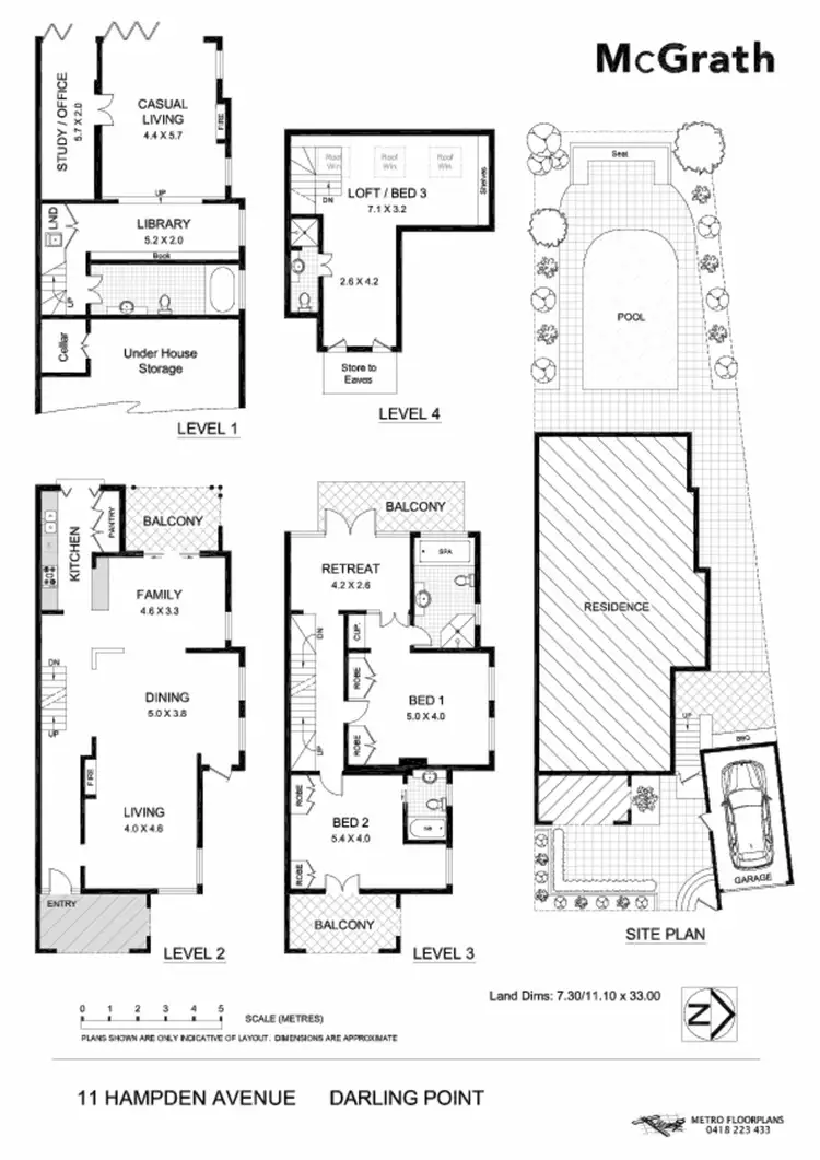Floorplan of Homely house listing, 11 Hampden Avenue, Darling Point NSW 2027