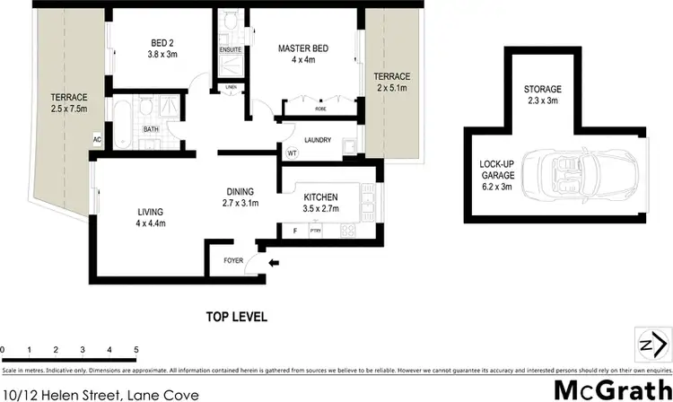 Floorplan of Homely apartment listing, 10/12 Helen Street, Lane Cove NSW 2066