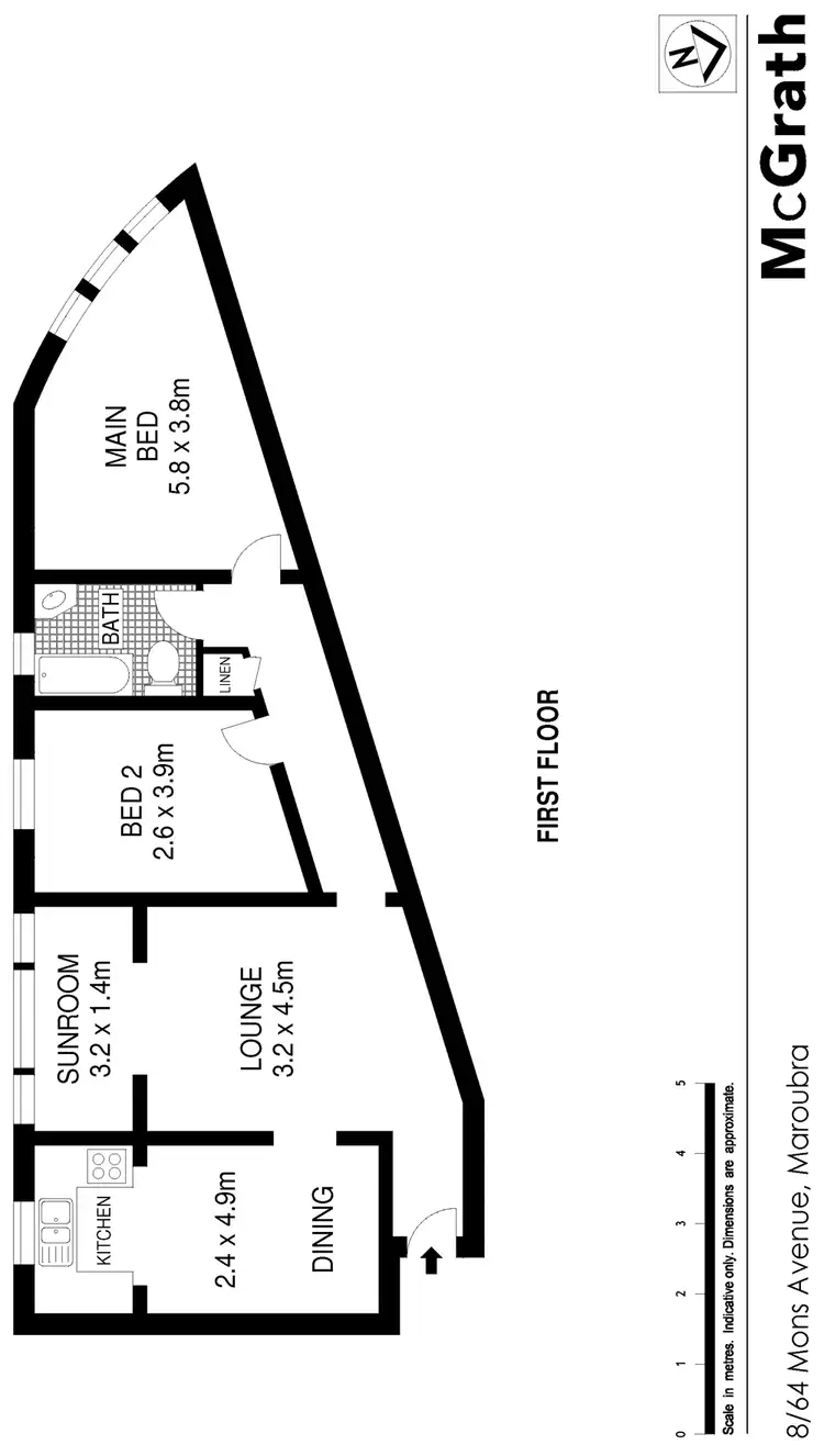 Floorplan of Homely townhouse listing, 8/64 Mons Avenue, Maroubra NSW 2035