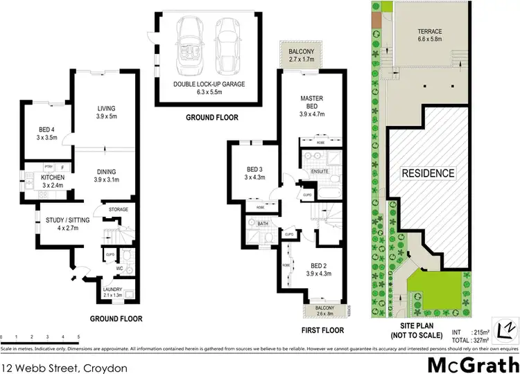 Floorplan of Homely townhouse listing, 12 Webb Street, Croydon NSW 2132