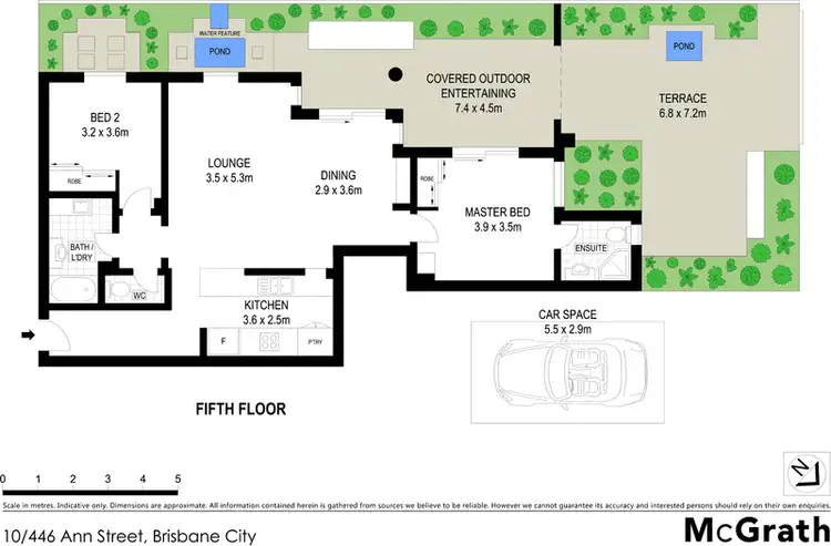 Floorplan of Homely apartment listing, 10/446 Ann Street, Brisbane City QLD 4000