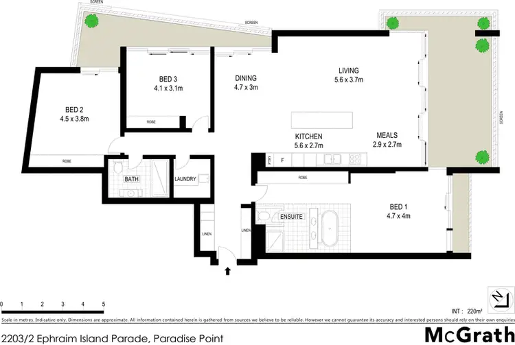 Floorplan of Homely apartment listing, 2203/2 Ephraim Island Parade, Paradise Point QLD 4216