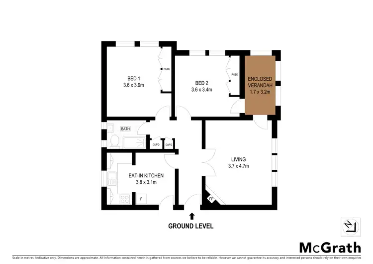 Floorplan of Homely apartment listing, 2/6 Hampden Avenue, Cremorne NSW 2090