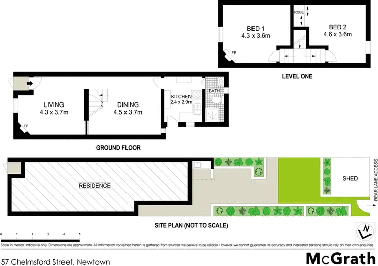 Floorplan of Homely house listing, 57 Chelmsford Street, Newtown NSW 2042