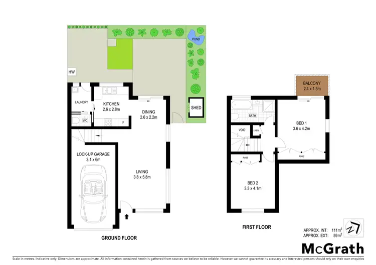 Floorplan of Homely townhouse listing, 1/24 Pioneer Road, Bellambi NSW 2518
