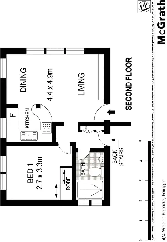 Floorplan of Homely apartment listing, 4/4 Woods Parade, Fairlight NSW 2094