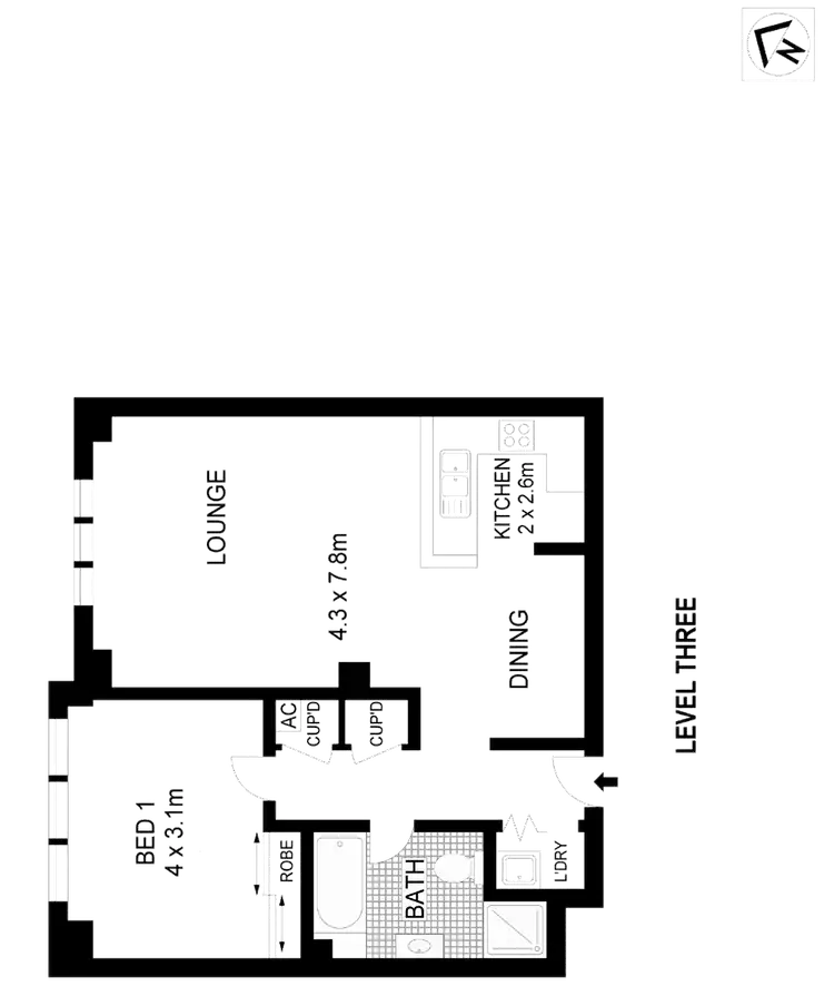 Floorplan of Homely apartment listing, 320/99 Jones Street, Ultimo NSW 2007