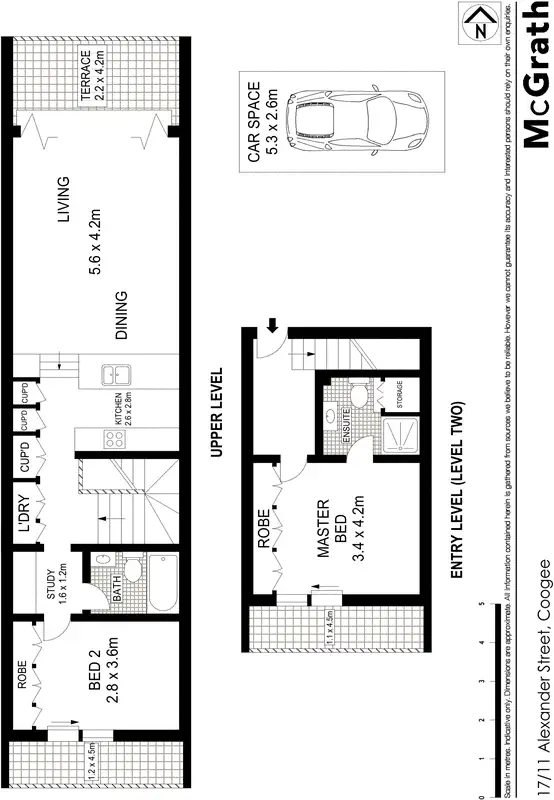 Floorplan of Homely apartment listing, 17/11 Alexander Street, Coogee NSW 2034