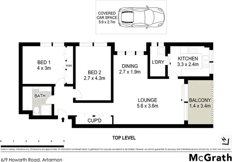 Floorplan of Homely apartment listing, 6/9 Howarth Road, Artarmon NSW 2064